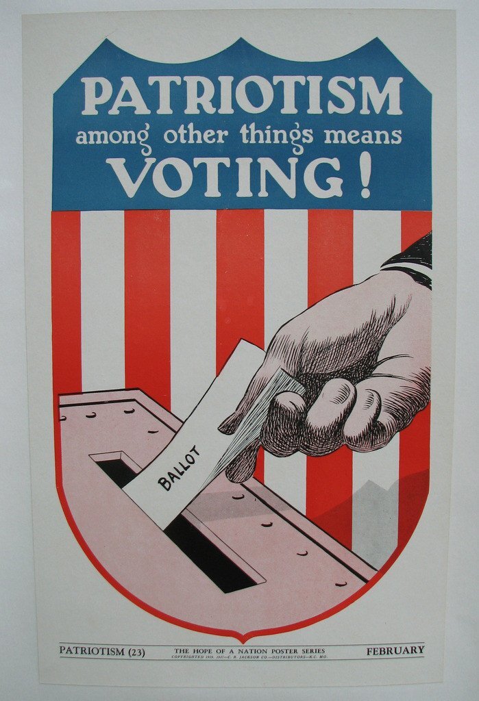 Vintage Voting Poster